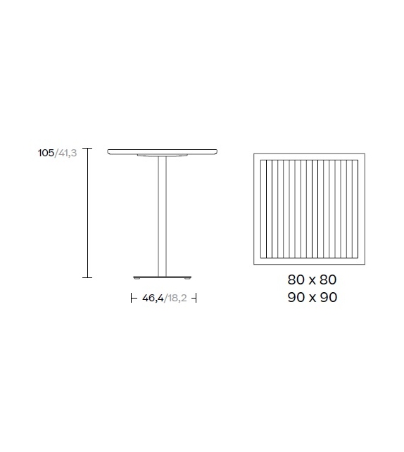 Net Kettal Table Bar