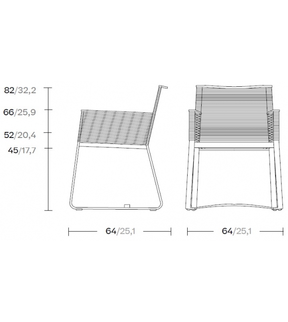 Landscape Kettal Dining Armchair