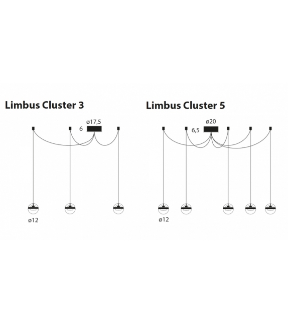 Limbus Cluster Lumina  Lampe à Suspension