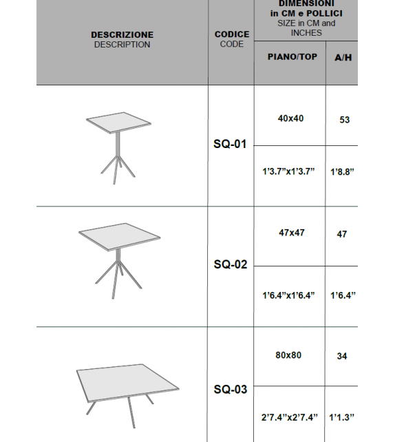 Poirot Momenti Square Coffee Table