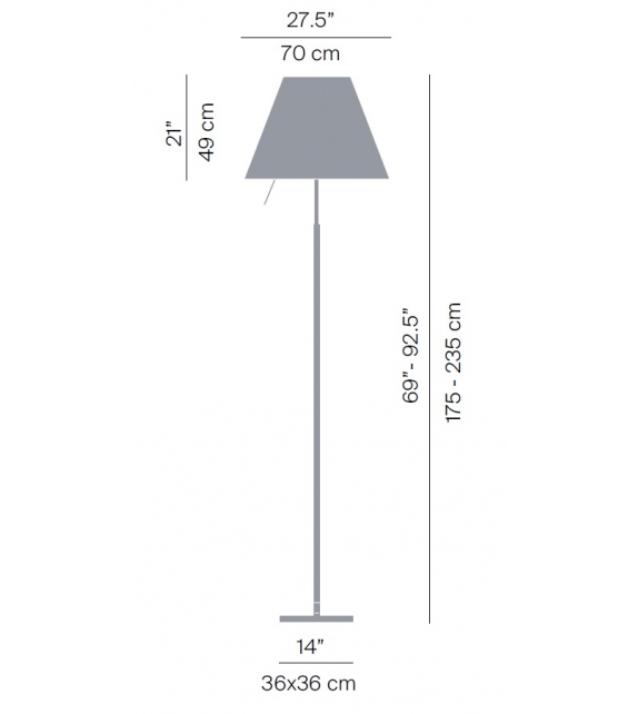 Grande Costanza Luceplan Floor Lamp