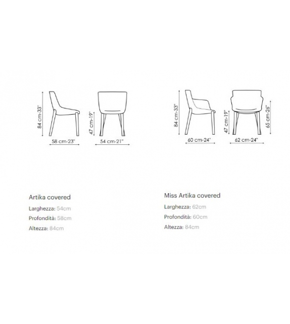 Artika Bonaldo Polster Stuhl