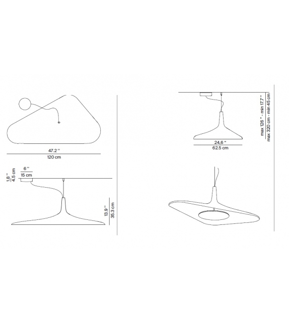 Soleil Noir Luceplan Suspension
