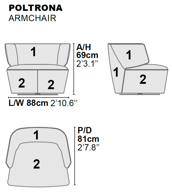 Diana Momenti Fauteuil