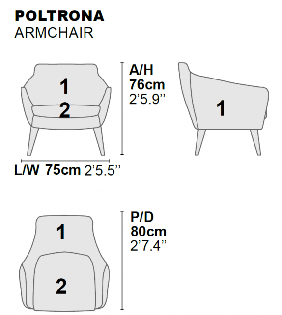 Medea Momenti Armchair