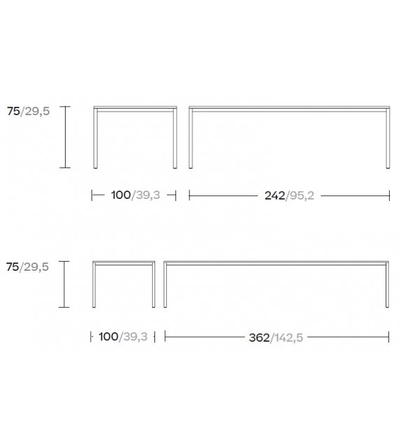 Landscapes Kettal Tavolo Da Pranzo