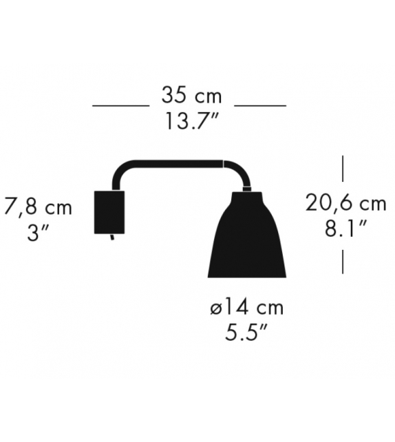 Caravaggio™ Read Fritz Hansen Wall Lamp