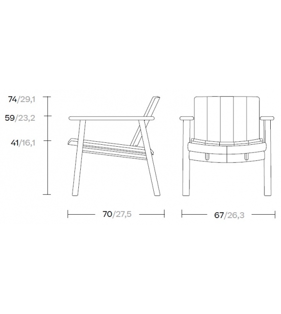 Riva Kettal Poltroncina Club