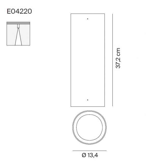 E04 /220 Luceplan Lámpara de Techo