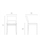 Seida Pianca Chair with Upholstered Seat