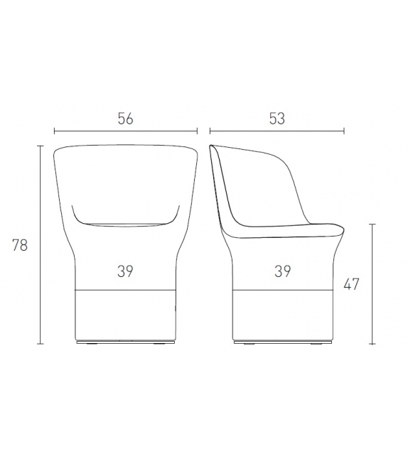 Esse Pianca Fauteuil