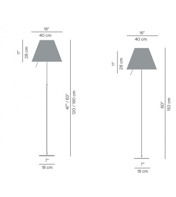 Costanza Luceplan Lampadaire