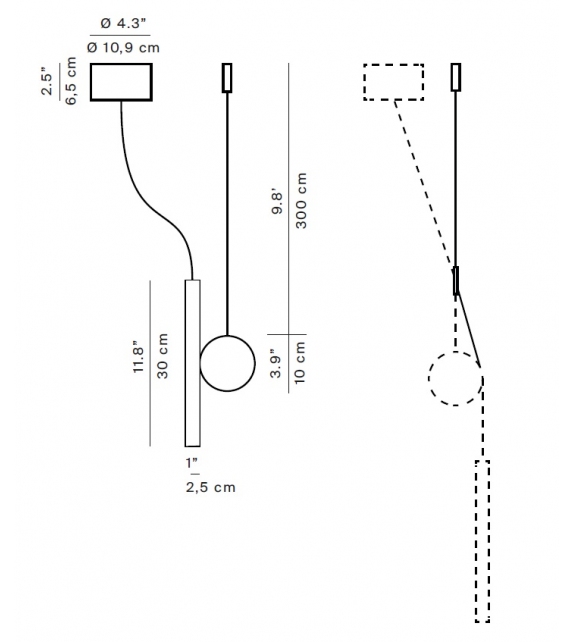 Doi Luceplan Lampada da Parete / Soffitto