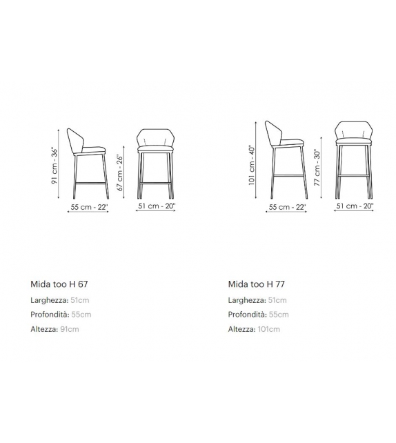 Mida Too Bonaldo Stool