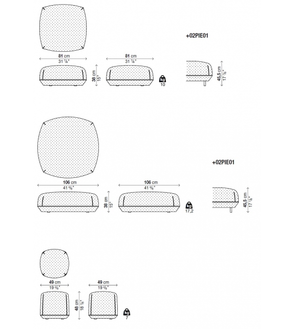 Brioni Kristalia Puf