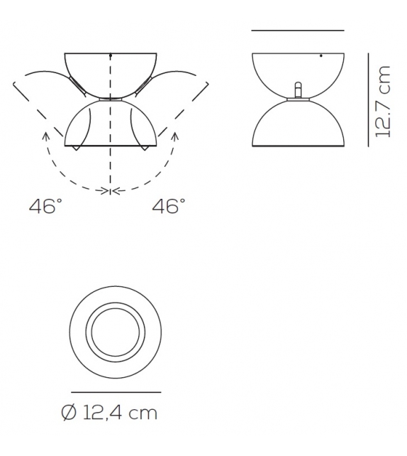 Dodot Axo Light Lampada da Parete/Soffitto