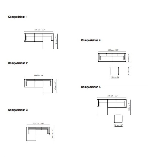 Slab Plus Bonaldo Divano Modulare