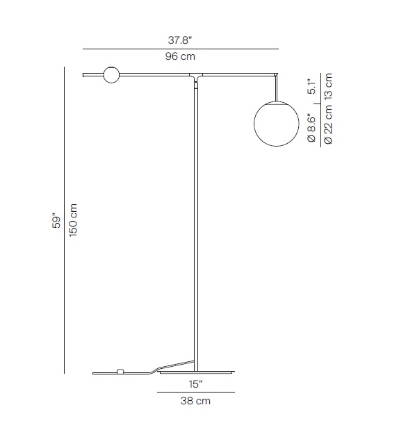 Malamata Luceplan Lampadaire