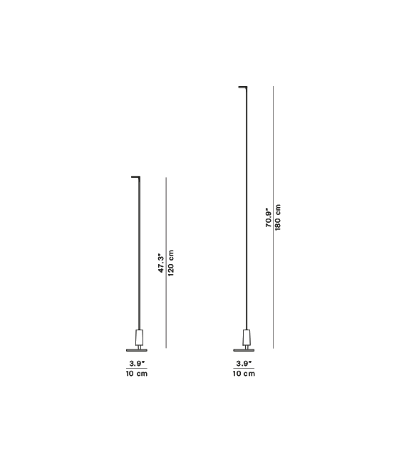 Flia Luceplan Portable Floor Lamp