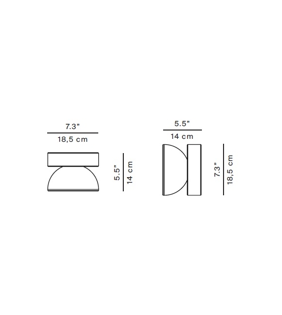 Nui Luceplan Floor/Wall Lamp