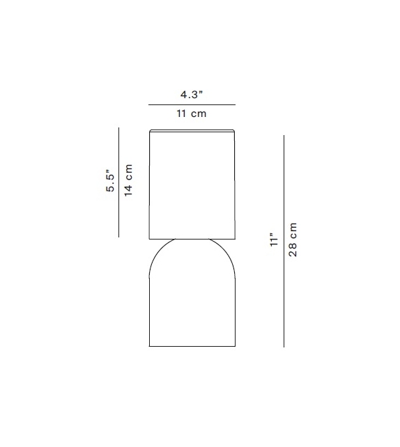 Nui Mini Luceplan Lámpara de Mesa