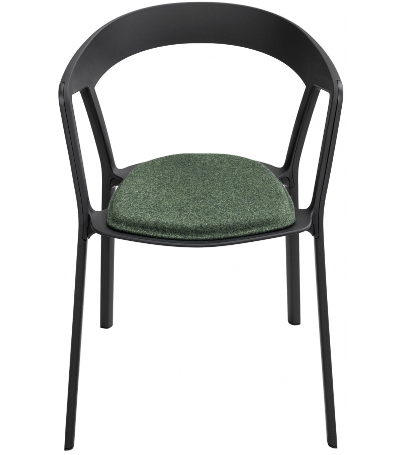 Compas Kristalia Chaise avec Coussin Fixe