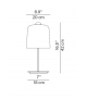 Zile Luceplan Small Table Lamp
