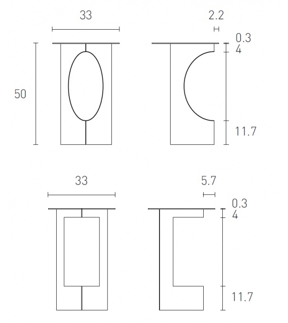 Duetto Pianca Side Table