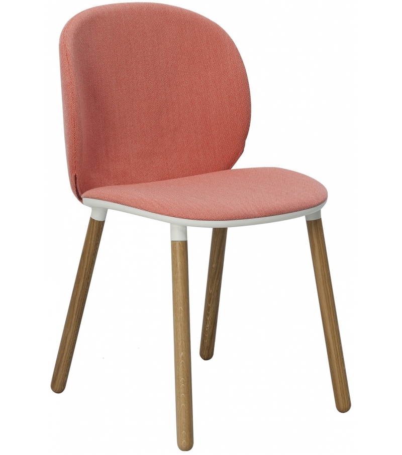 Dua Kristalia Sedia con Gambe in Legno