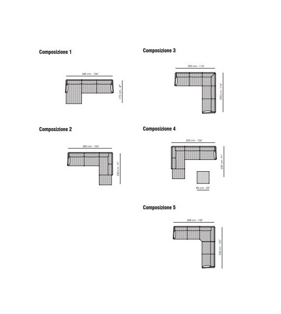 Structure Sofa Ego Bonaldo Canapé Modulable
