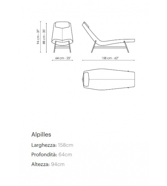 Alpilles Chaise Longue Bonaldo