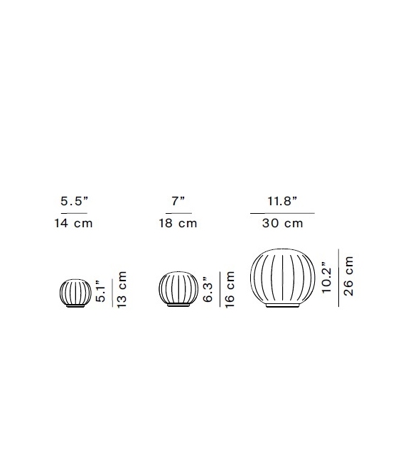 Lita Luceplan Spherical Table Lamp
