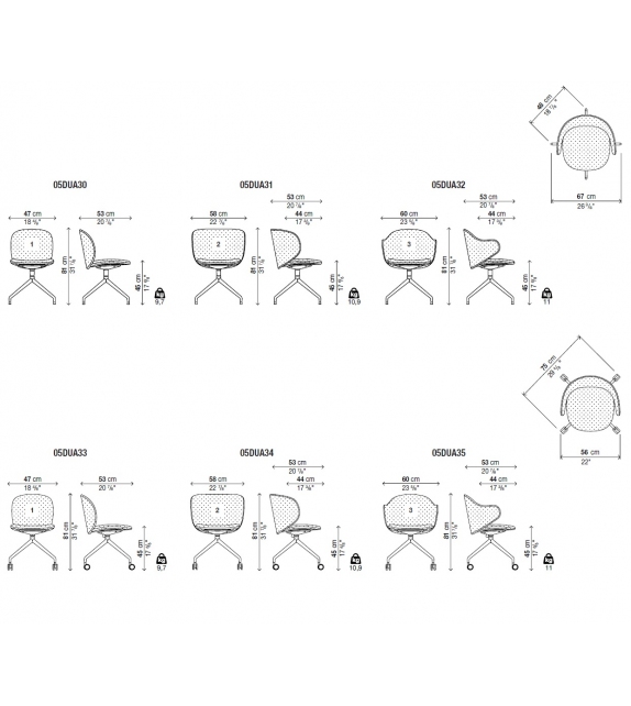 Dua Kristalia Chair on Trestle