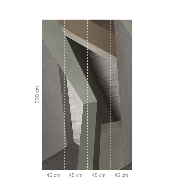 Architectural Color Block Wall&Decò Wallpaper