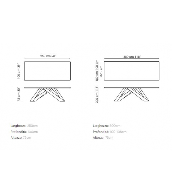 Big Table Multicolor Bonaldo Tisch