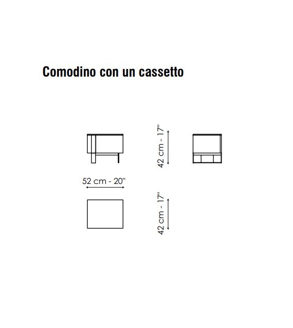 Antibes Bonaldo Table De Chevet
