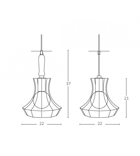 Lady Cage Zava Lampe de Suspension