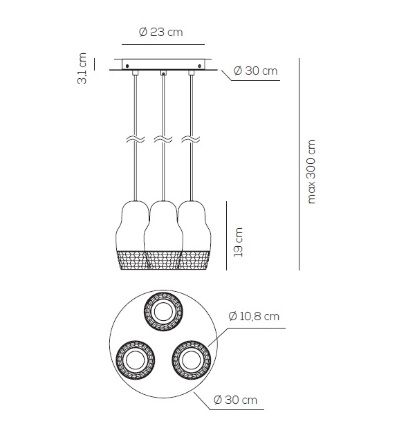 Fedora Axo Light Lampadario