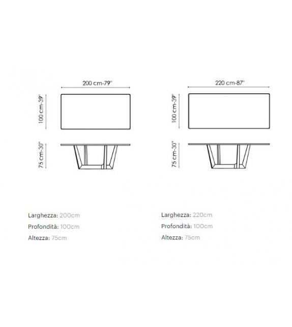 Art Bonaldo Rectangular Table