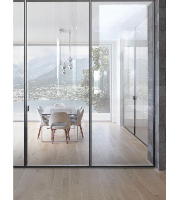 Como Vetro Singolo Viva Pivot Door