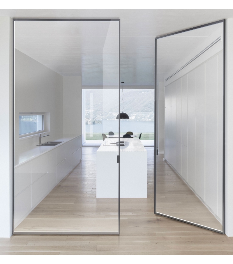 Como Vetro Singolo Viva Pivot Door