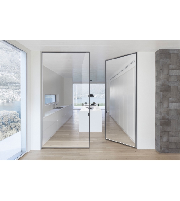 Como Vetro Singolo Viva Pivot Door