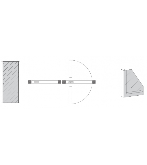 Como Pivot Vetro Singolo Viva Porta Bilico