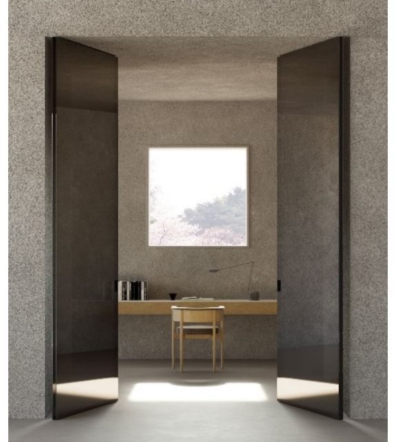 Como Pivot Vetro Doppio Viva Schwenktür