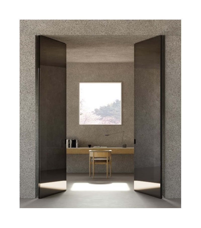 Como Vetro Doppio Viva Pivot Door