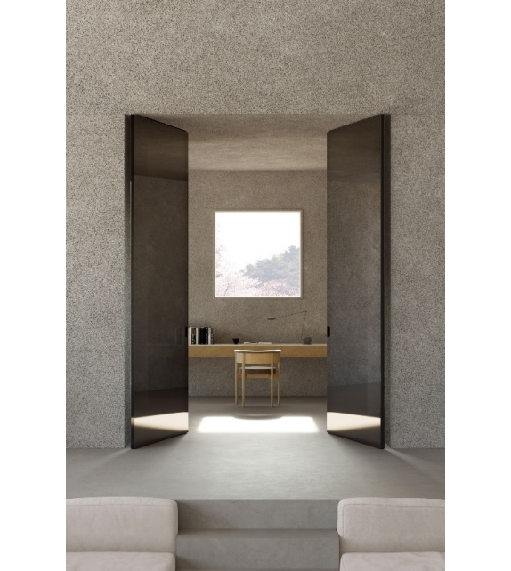 Como Vetro Doppio Viva Pivot Door
