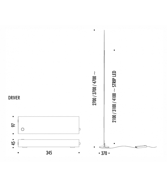 Origine Davide Groppi Lampadaire