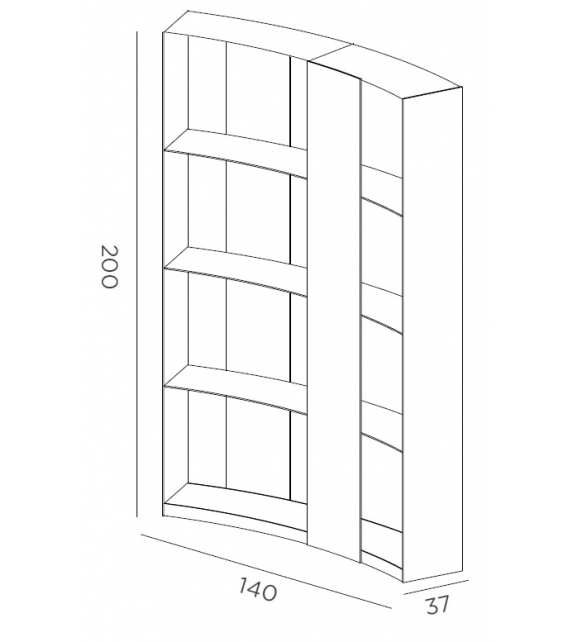 Nami DeCastelli Bookcase