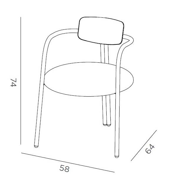 Via Veneto DeCastelli Chair