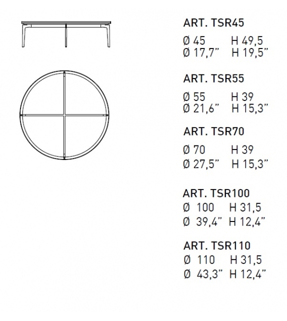 Sirio Alivar Table Basse
